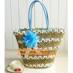 China Tote Shopping Beach Bag Purse Handbag Straw Beach Bags Handbag High-Capacity Women Handbag supplier