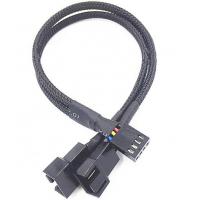 3 4 Pin Power Extension Cable , Braided Power Harness Cable