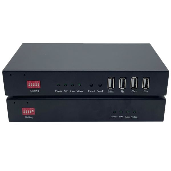 4k hdmi & usb kvm over fiber optic extender kit