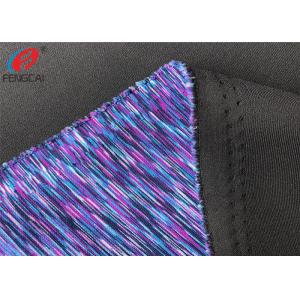 Yarn Dyed Weft Knitted Fabric 95% Polyester 5% Spandex Air Layer Scuba Fabric