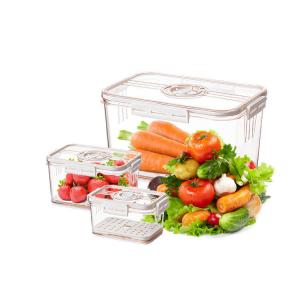 China Bpa Free M Size Clear Stackable Bins For Refrigerator Kitchen Vegetable supplier