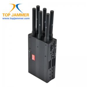 China Global 6 Antennas Portable Car Jammer Block CDMA GSM 3G 4G LTE Lojack Wifi GPS RF Signal supplier