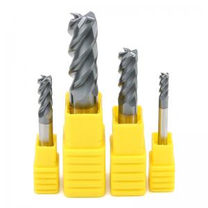 China Nano Coated Carbide Square End Mill Fresa Cutter HRC60 High Hardness supplier