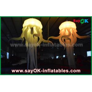 Colorful Nylon Inflatable Lighting Decoration in  Octopus Shape With Led Light