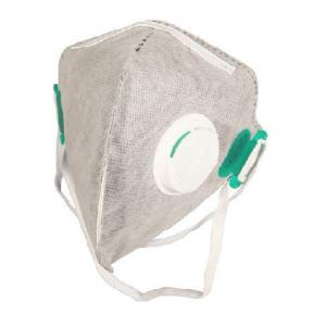 Activated Carbon FFP2 Respirator Mask 4 Layer Gray Color Non Stimulating