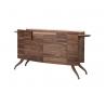 Contemporary Solid Wood Cabinets , Dark Brown Modern Wood Sideboard