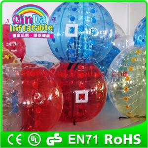 QinDa Inflatable bubble football soccer,inflatable body bumper ball for adult