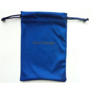 Eco Recycled Microfiber Drawstring Bag , Glasses Microfiber Pouch With Drawstring