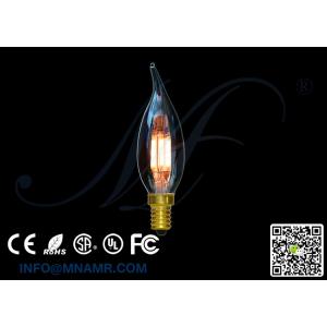 LED Bulb C32 Tipped Clear Glass 120v 240v E14 1w 2w 3w 4w 6w Candle Bulbs 3000k for Chandelier Lights