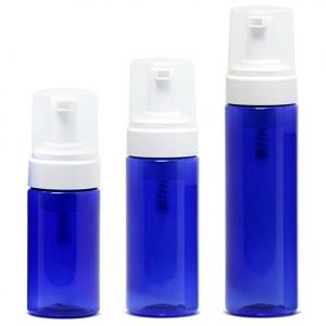 Mousse / Cleansing Foam Treatment Pump Bottles , Blue Chemical Resistant Spray Bottles