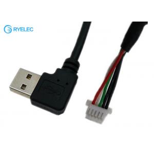 Custom 1.0mm Pitch 5 Pin SH Micro JST Connector To USB A  Right Angle Male Plug Cable