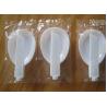 White PP Disposable Plastic Cutlery Plastic Folding Spoons With Sawtooth