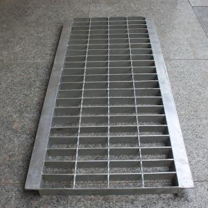 China Hot Dipped Galvanized Steel Channel Drain Grate Cover With Angle, Industry Steel Grating supplier