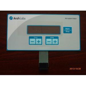 China Waterproof LED Screen Single Membrane Switch Embossing With Metal Dome supplier