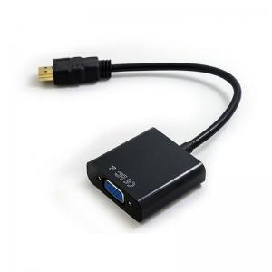 Audio Video Cable Hdmi To VGA Adapter Black 1080P VGA To HDMI Converter