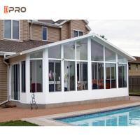 China 3D Model Villa Roof Glass Florida Room Free Standing Sunroom 4M X 5M on sale