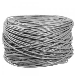 1000FT CCA CAT6 Internet Cable UTP Lan Cable 4PR 24AWG 0.48mm 305M Grey