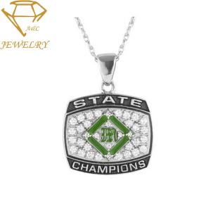 China Sports Teams Championship 925 Silver Pendant Necklace supplier