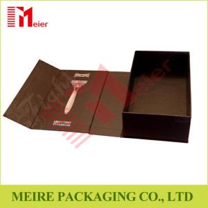 Brown color printing shaving razor paper packaging box wholesale Razor paper box