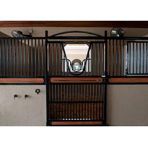 China Swing Door Professional Horse Stall Fronts Durable Wooden Bamboo Material supplier