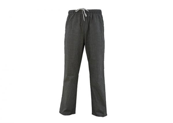 Acid Resistant Men'S Protective Work Clothing Yarn Dyed Check Chef Trousers
