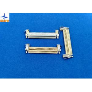 Electronic Tablet PC Lvds Connectors 1mm Crimp Style , White Color 30 Pin Connector