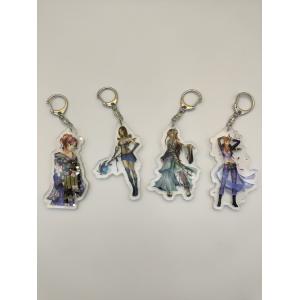 Glistening Beauty Acrylic Sheet Keychain Twinkling OEM Acceptable