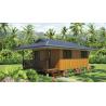 China Light Steel Frame wooden design,earthquake proof cyclone proof, Fiji style prefab Bungalow wholesale