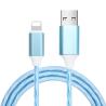 China 3A Salida Cable USB electro luminiscente Ver que brilla Siente el flujo trenzado con TPE y aleación de aluminio wholesale