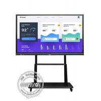 55" 85" Android OPS Interactive Multi Touch Screen Whiteboard For Zoom Meeting