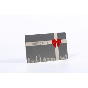 85*54mm Silkscreen Printing Metal Gift Card For Business