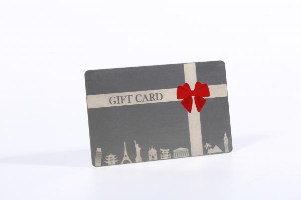 85*54mm Silkscreen Printing Metal Gift Card For Business