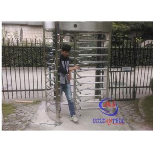 Brushed Stainless Steel Full Height Gate Qr Code Scanner Pedestrian Channel Management