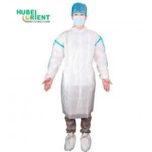 Excellent Resistance Hospital PP PE Disposable Isolation Gown With Seam Tape