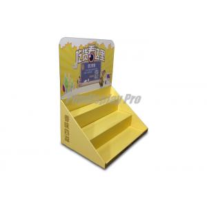 Shelf PDQ Tray PDQ Display Boxes 3 Tiers Separating Merchandises For Snack Foods
