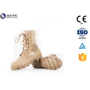 6 Inch Waterproof Tactical Boots For Running , Camo Tactical Safety Boots Strong Shoelace