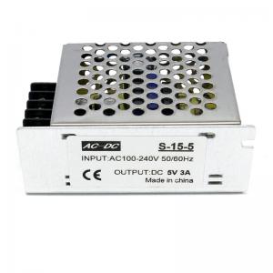 China 15W 5V 3A Switching Power Supply For LED Strip Light Driver supplier