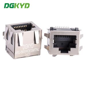 China KRJ-56SWDESMTNL Conector RJ45 de puerto único sin luz SMT sin interfaz de red de filtro wholesale