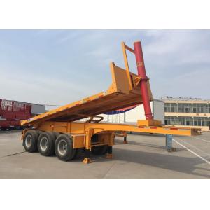 China Hydraulic Cylinder Tipper Semi Trailer Dump Truck  For 20 Feet Or 40 Feets Container supplier