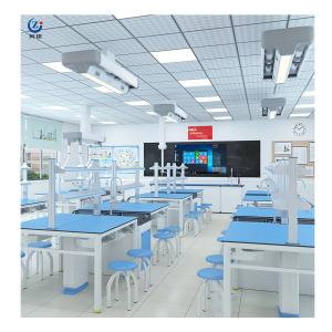 China Sturdy Structure Biology Lab Furniture Waterproof Metal Table Workstation supplier