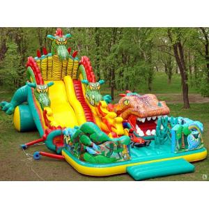 China Inflatable Fairground In Dragon Shape For Children Amusement Games supplier