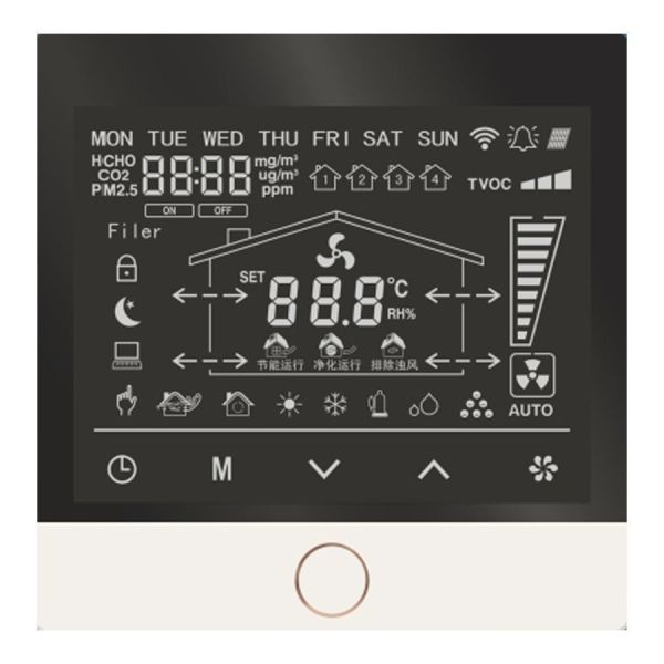 220V HEPA Central Ventilation System with Timer and Remote Control