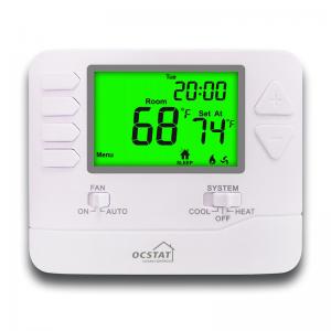 China Air Conditioning Room Seven Day Programmable Thermostat For Low Voltage 24V Power Supply supplier