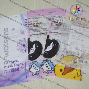 China DIY Facial Mask Sheet Of Cosmetic Plastic Bag With k supplier
