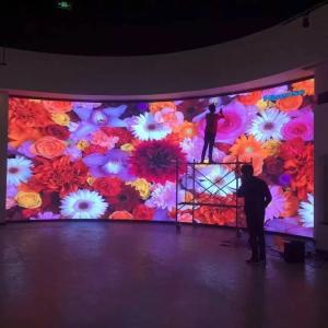 China 64*32 Module Resolution Stable Led Media Wall with Convenient Backside Service Maintenance Option wholesale