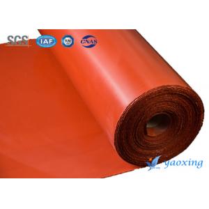 China Aging Resistant Silicone Coated Fiberglass Fabric Two Sides Silicone Rubber Coated Glass Fabric supplier
