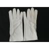 Anti Dust Jewelry Handling Gloves , Microfiber Jewelry Gloves Silk Screen