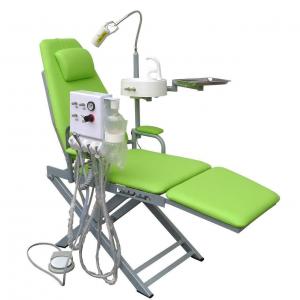 China Portable Folding Dental Chair With Turbine Unit Led Surgical Light Lamp supplier