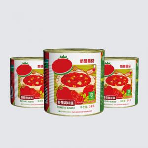 China Red Protein Free Healthy Ketchup 3kg Canned Tomato Puree With Vinegar Ingredients supplier