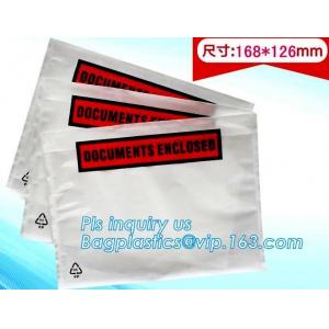 China supplier self adhesive water proof clear packing list envelope, Poly enclosed express paper bags custom mailing ba